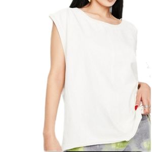 Free People Kasee Muscle Tee in Jasmine Small